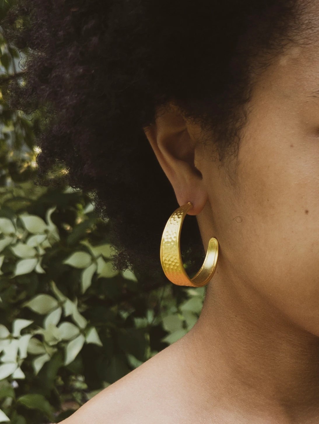Golden Road Hoop Earrings by Ash & Rose