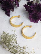 Golden Road Hoop Earrings by Ash & Rose
