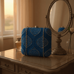 Golden Sequins And Thread Work Embroidery Clutch Clutch La Vie Bien Golden Sequins And Thread Work Embroidery Clutch