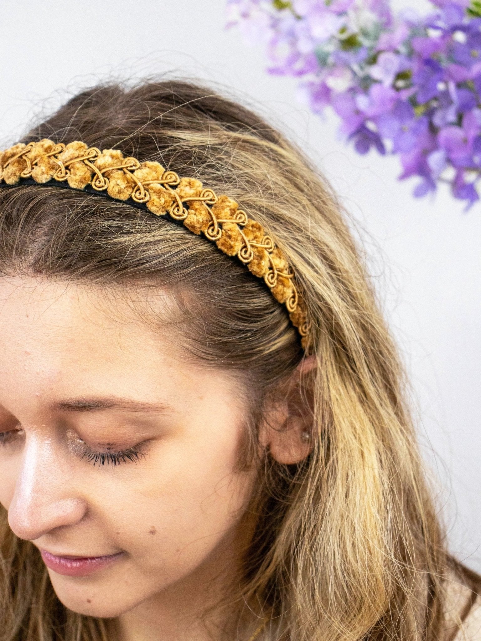Golden Swirls Headband by Ash & Rose