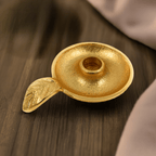 Golden Taper Candlestick Holder Dish home Decor La Vie Bien Golden Taper Candlestick Holder Dish