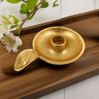 Golden Taper Candlestick Holder Dish home Decor La Vie Bien Golden Taper Candlestick Holder Dish