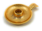 Golden Taper Candlestick Holder Dish home Decor La Vie Bien Golden Taper Candlestick Holder Dish