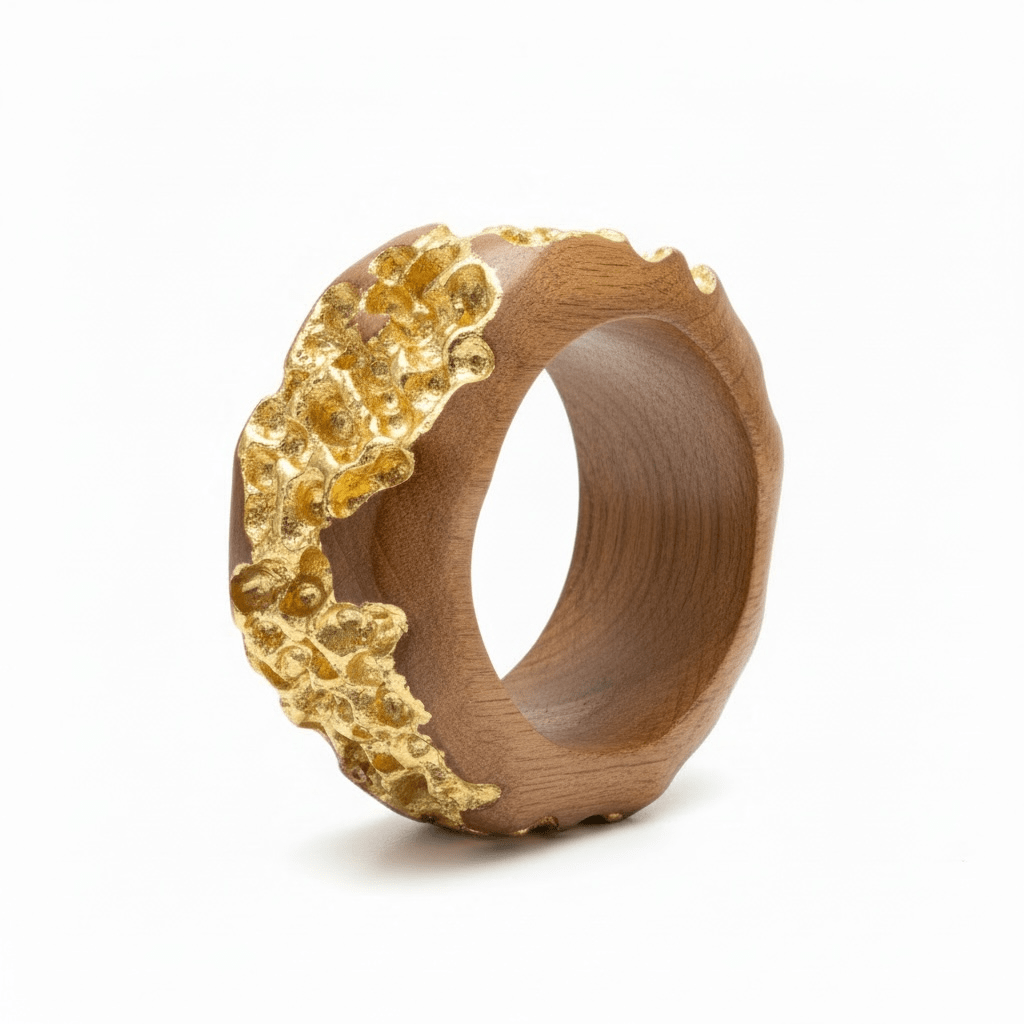 Golden Wood Bracelet Soors La Vie Bien Golden Wood Bracelet