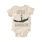 Gondolier Italian Italy Newborn Baby Onesie® Bodysuit GS1 Baby Onesie La Vie Bien Gondolier Italian Italy Newborn Baby Onesie® Bodysuit GS1