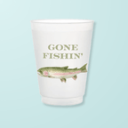 Gone Fishing Frosted Cup Frosted Cups La Vie Bien Gone Fishing Frosted Cup
