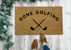 Gone Golfing Doormat by Nickel Designs Custom Doormats