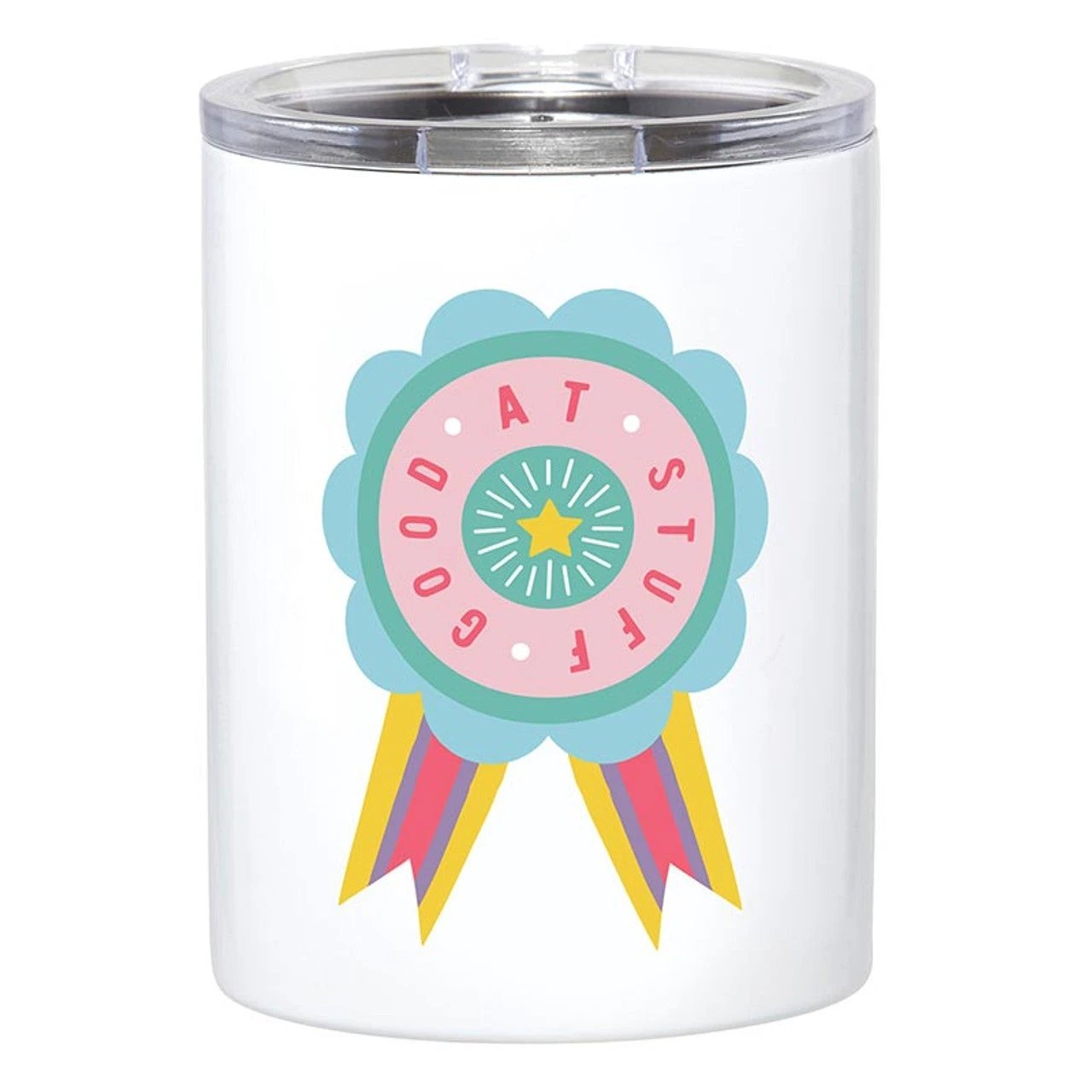 Good At Stuff Stainless Steel Tumbler | Award Ribbon Travel Tumbler | 12oz by The Bullish Store