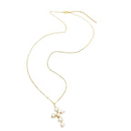 Good News gold necklace by Alegria Accessories Inc