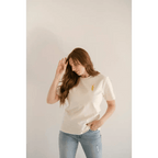 Good Vibes Embroidered Peace T-Shirt for Adults by Polished Prints