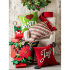 Gorgeous Embroidered Poinsettia Stocking Christmas Stocking La Vie Bien Gorgeous Embroidered Poinsettia Stocking