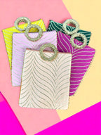 Gota Patti Bag With Handle & Zipper, Set of 6 Traditional Gifts La Vie Bien Gota Patti Bag With Handle & Zipper, Set of 6