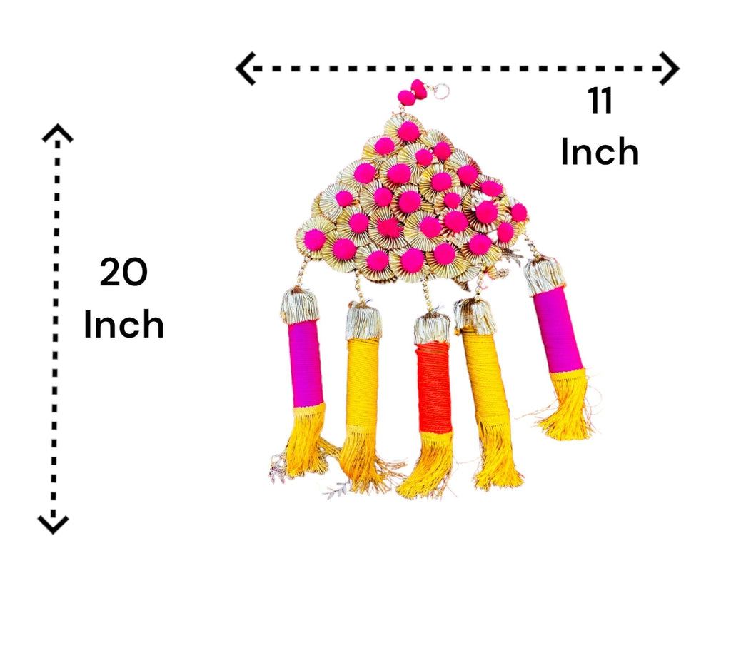 Gota & Pom-Pom Lari, Set Of 2 Festive Decor La Vie Bien Gota & Pom-Pom Lari, Set Of 2