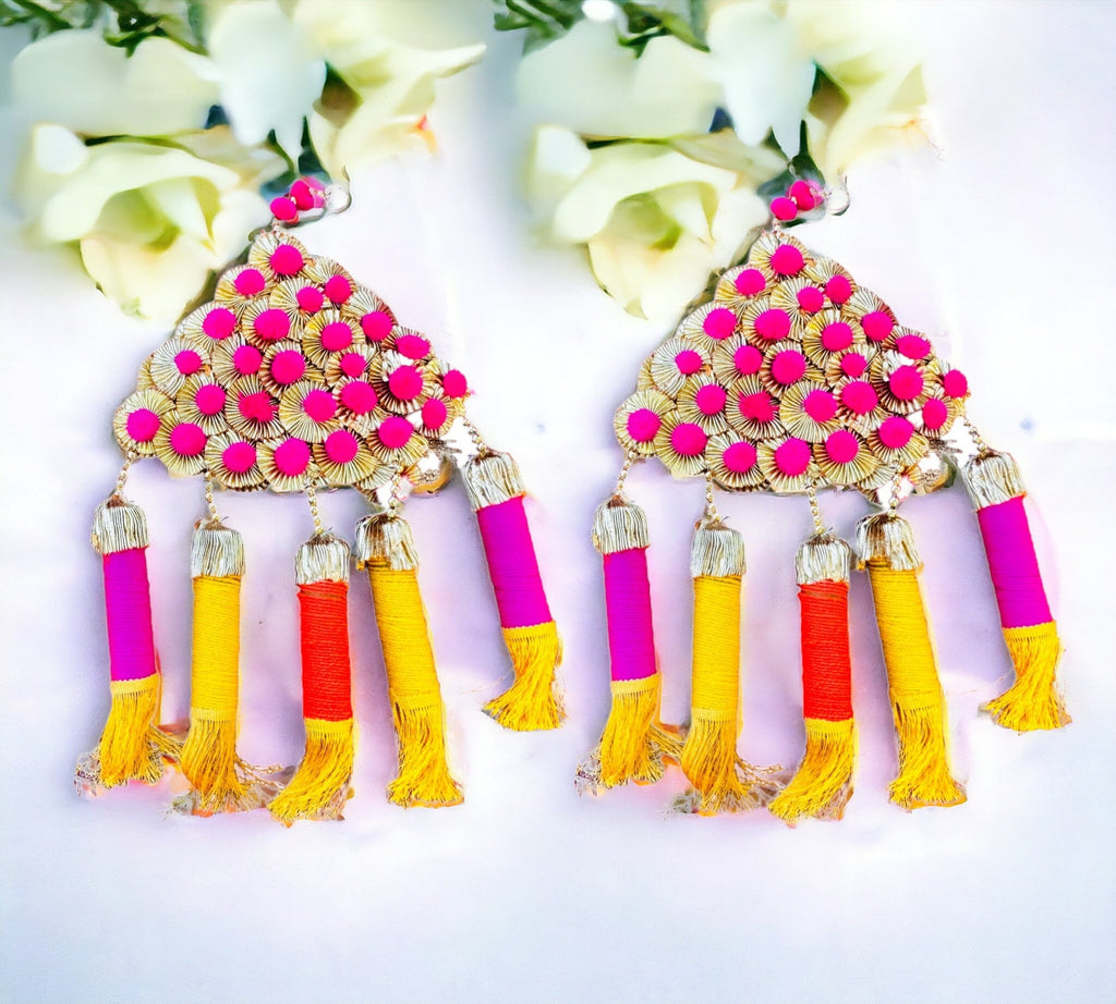 Gota & Pom-Pom Lari, Set Of 2 Festive Decor La Vie Bien Gota & Pom-Pom Lari, Set Of 2