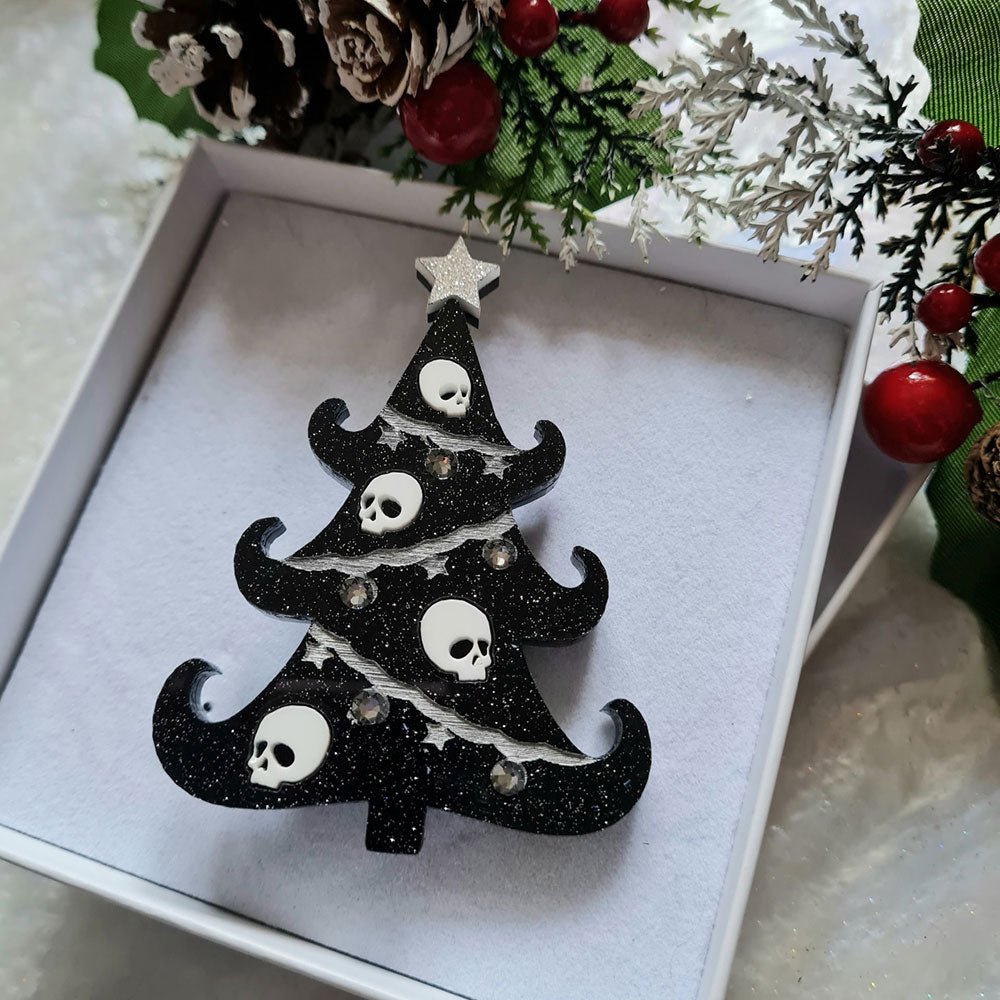 Gothic Christmas Tree Necklace by Cherryloco Jewellery Earrings and Accessories La Vie Bien Gothic Christmas Tree Necklace by Cherryloco Jewellery