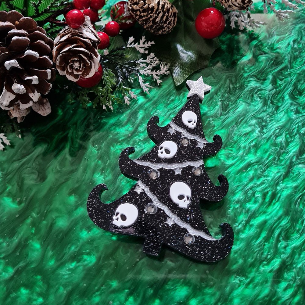 Gothic Christmas Tree Necklace by Cherryloco Jewellery Earrings and Accessories La Vie Bien Gothic Christmas Tree Necklace by Cherryloco Jewellery