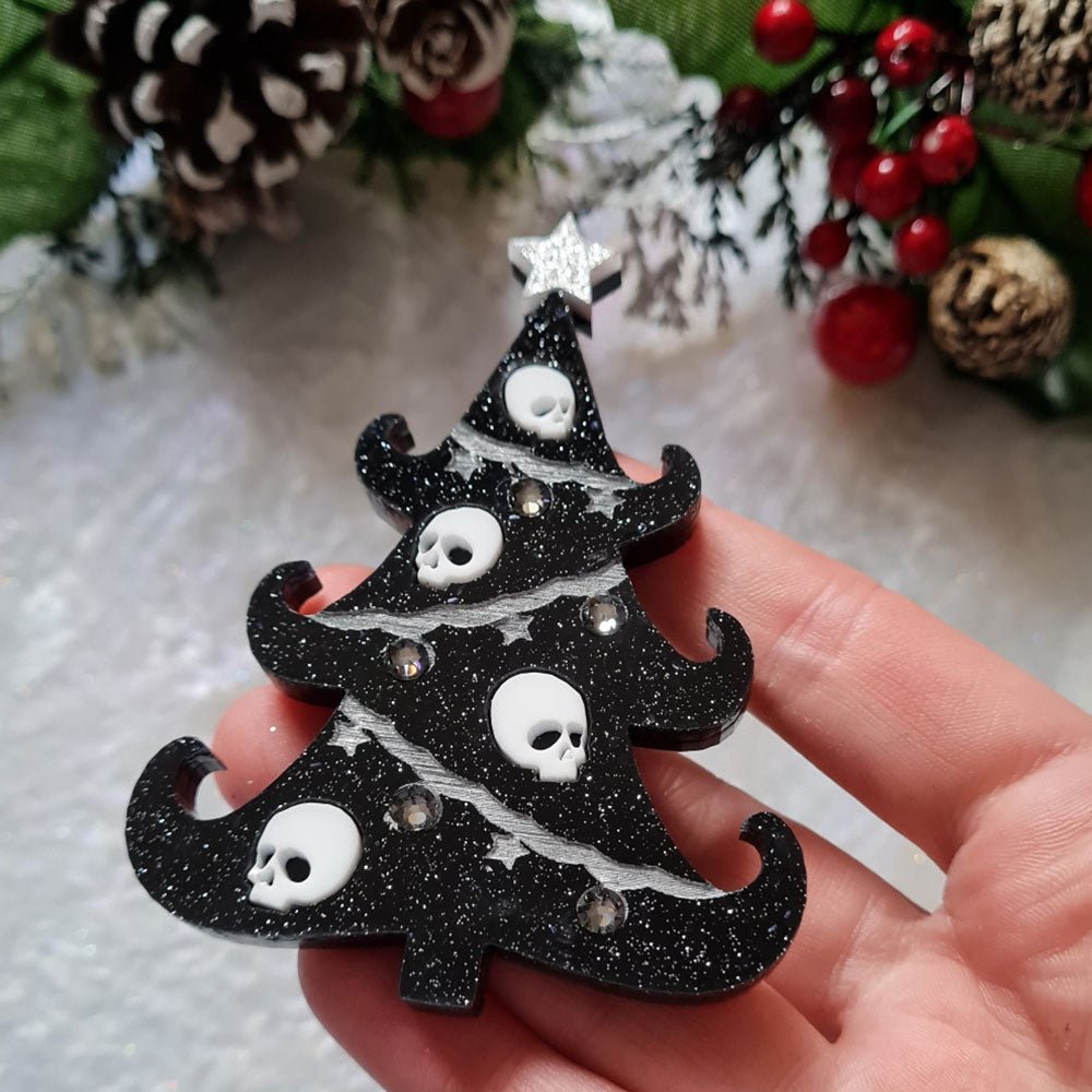 Gothic Christmas Tree Necklace by Cherryloco Jewellery Earrings and Accessories La Vie Bien Gothic Christmas Tree Necklace by Cherryloco Jewellery