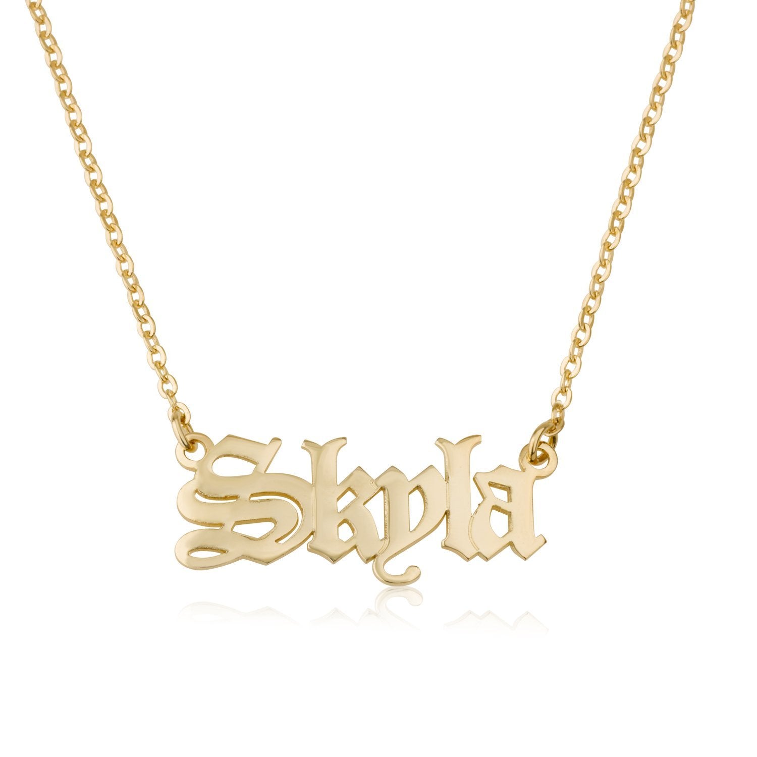 Gothic Name Necklace