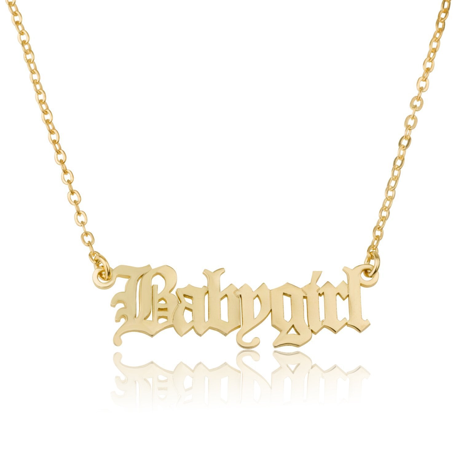 Gothic Name Necklace