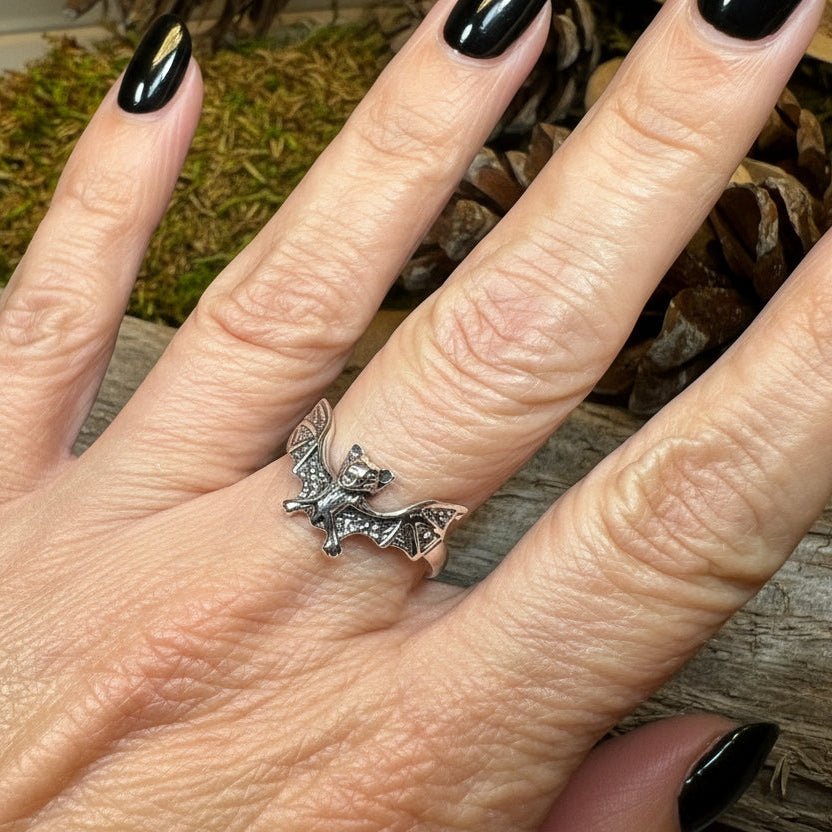 Gothic Realistic Bat Ring Ring La Vie Bien Gothic Realistic Bat Ring