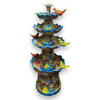 Grand Talavera Garden Fountain | Handcrafted Mexican Art Talavera Fountain La Vie Bien Grand Talavera Garden Fountain | Handcrafted Mexican Art