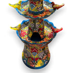 Grand Talavera Garden Fountain | Handcrafted Mexican Art Talavera Fountain La Vie Bien Grand Talavera Garden Fountain | Handcrafted Mexican Art