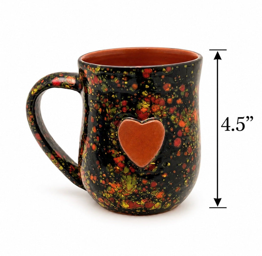 Grande Calliope Mug- Black Explosion Pottery La Vie Bien Grande Calliope Mug- Black Explosion