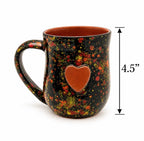 Grande Calliope Mug- Black Explosion Pottery La Vie Bien Grande Calliope Mug- Black Explosion