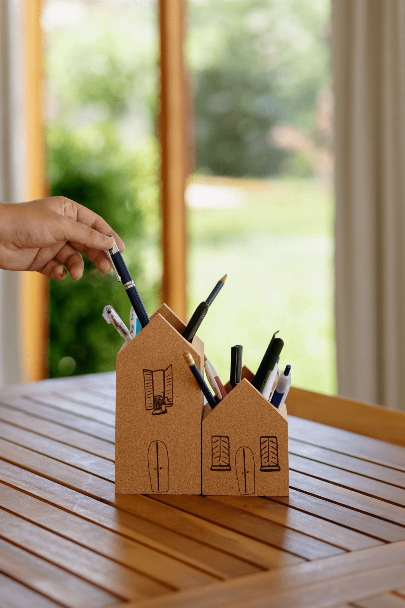 Grandma's House Cork Pencil Holder (Set of 2) La Vie Bien Grandma's House Cork Pencil Holder (Set of 2)
