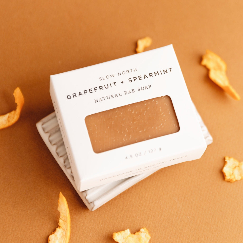 Grapefruit + Spearmint - Natural Bar Soap Body Care La Vie Bien Grapefruit + Spearmint - Natural Bar Soap