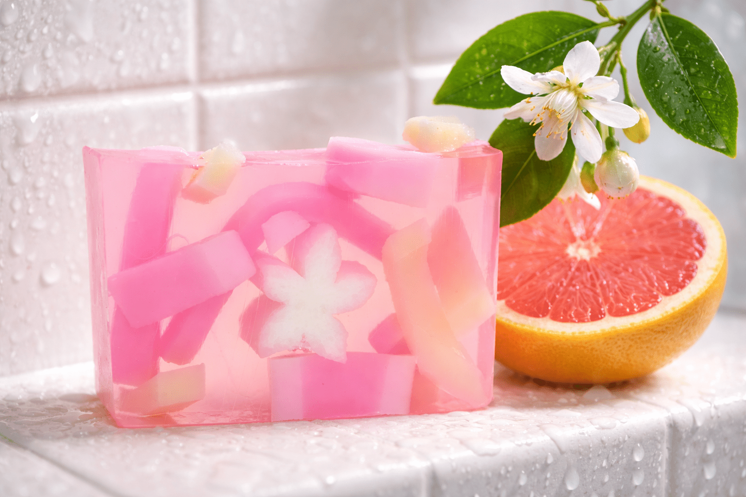 GRAPEFRUIT SPLASH SOAP SLICE 5.5 oz. CITRUS SENSATIONS La Vie Bien GRAPEFRUIT SPLASH SOAP SLICE 5.5 oz.