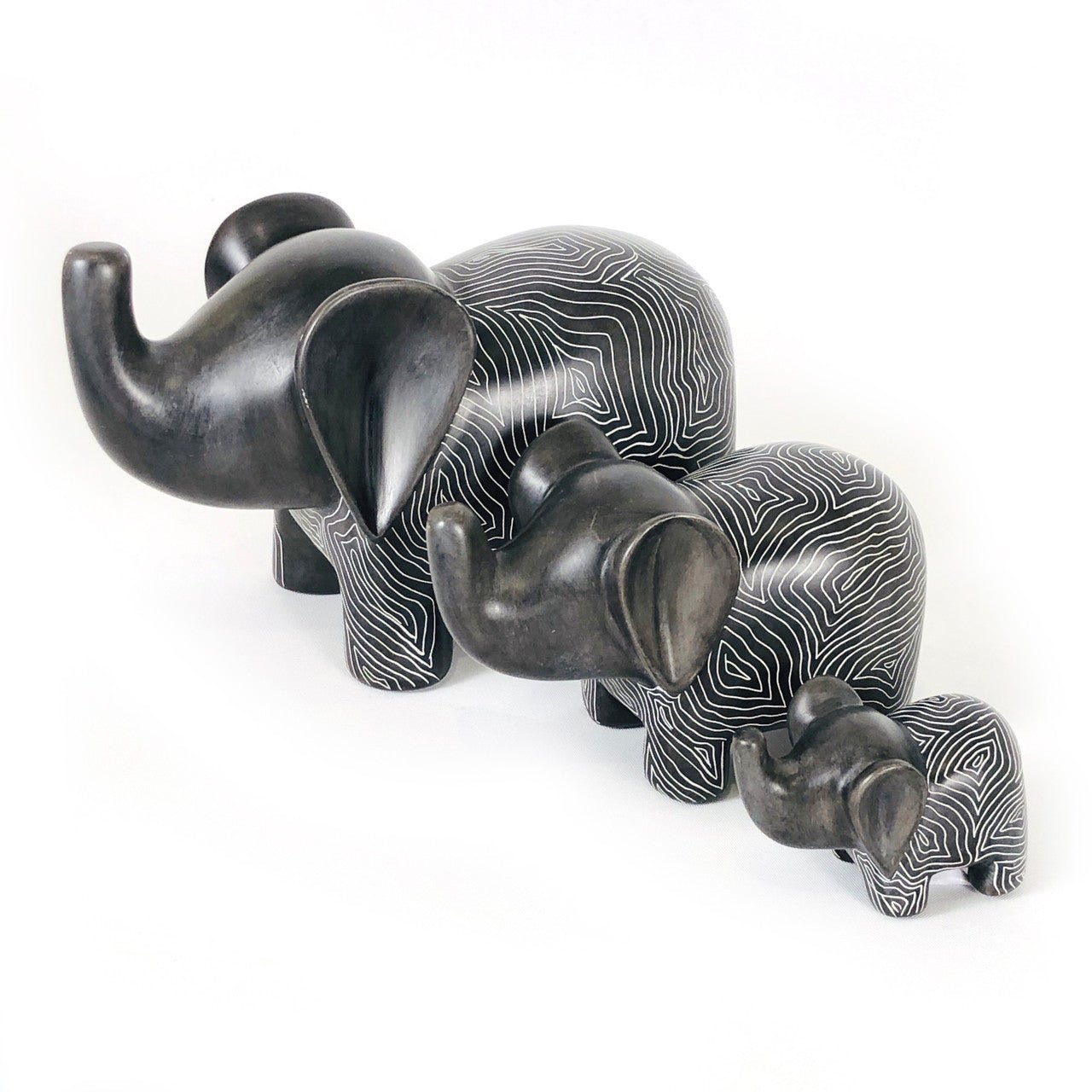 Graphic Gray Elephant - Soapstone La Vie Bien Graphic Gray Elephant - Soapstone