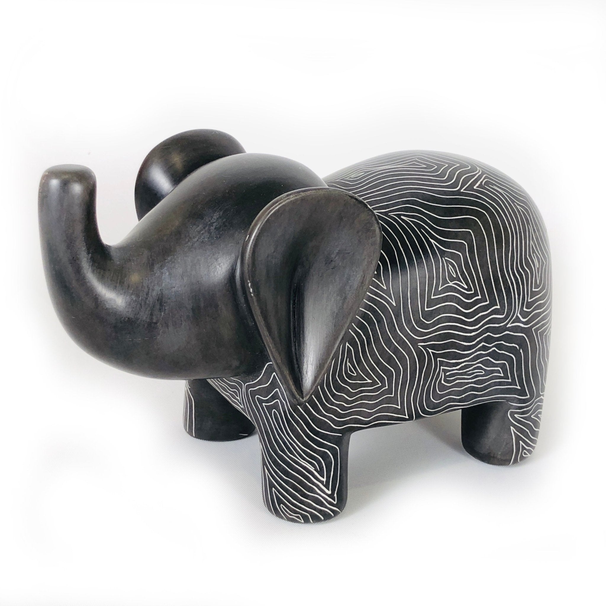 Graphic Gray Elephant - Soapstone La Vie Bien Graphic Gray Elephant - Soapstone
