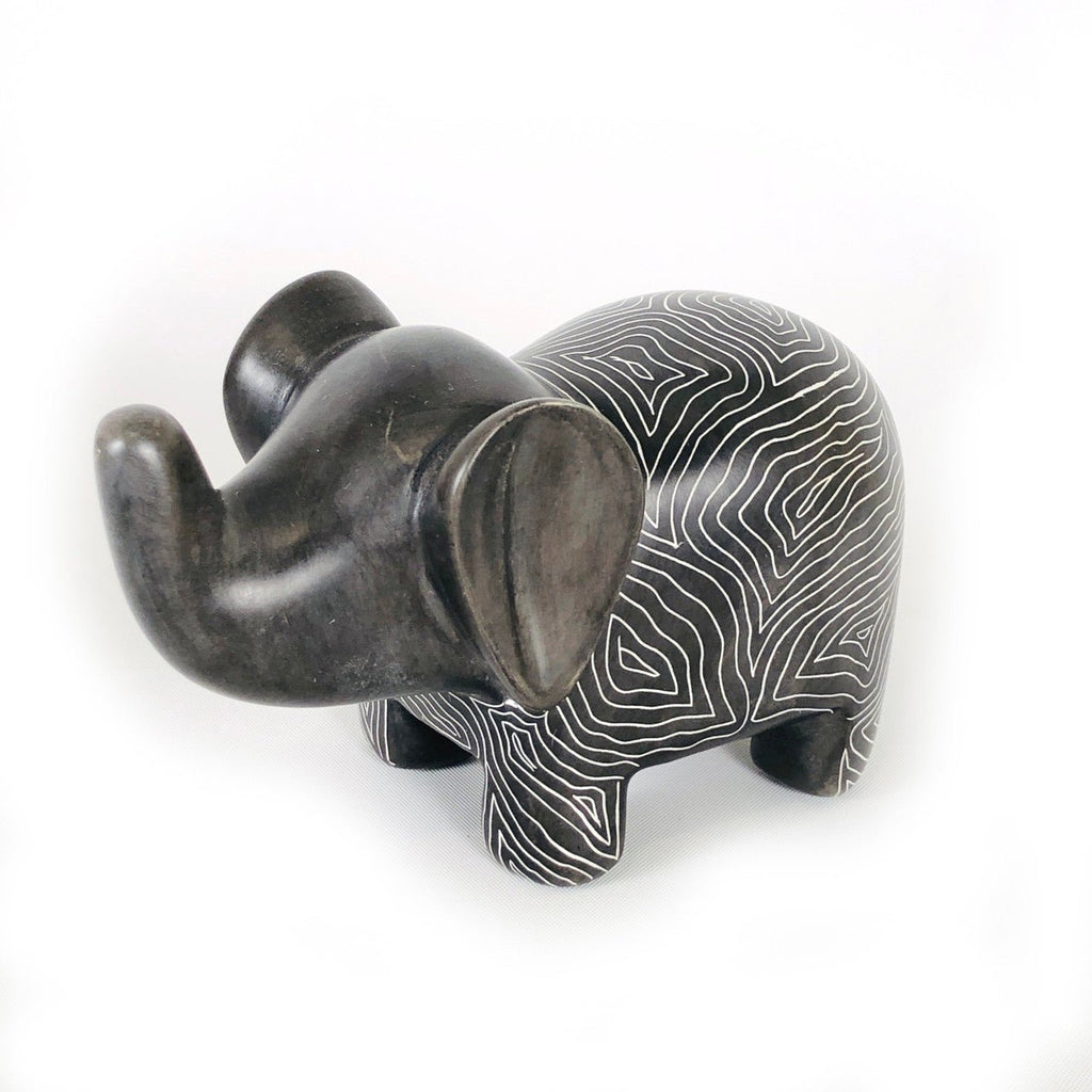 Graphic Gray Elephant - Soapstone La Vie Bien Graphic Gray Elephant - Soapstone