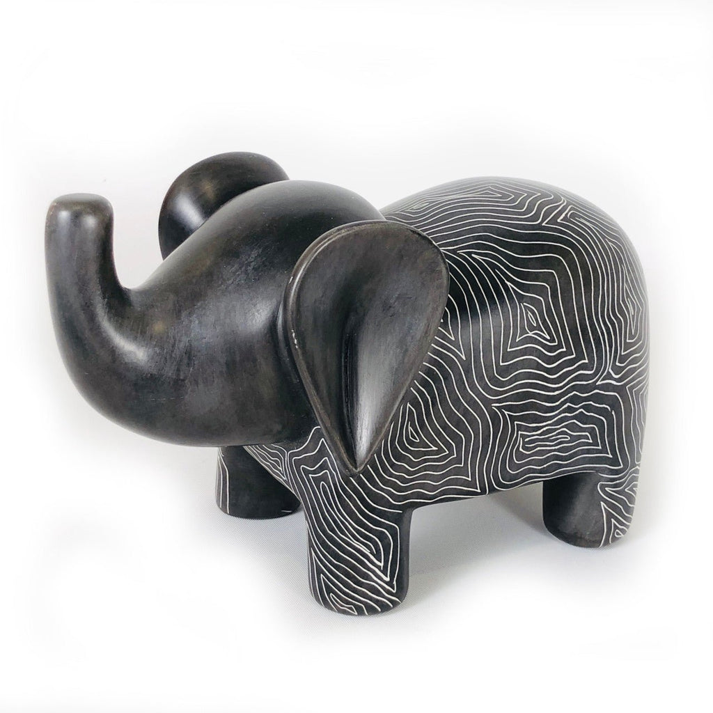 Graphic Gray Elephant - Soapstone La Vie Bien Graphic Gray Elephant - Soapstone