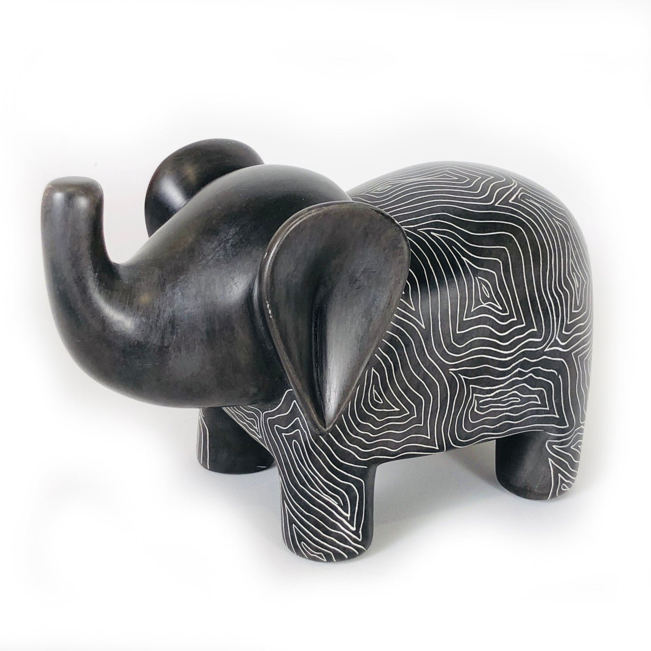 Graphic Gray Elephant - Soapstone La Vie Bien Graphic Gray Elephant - Soapstone