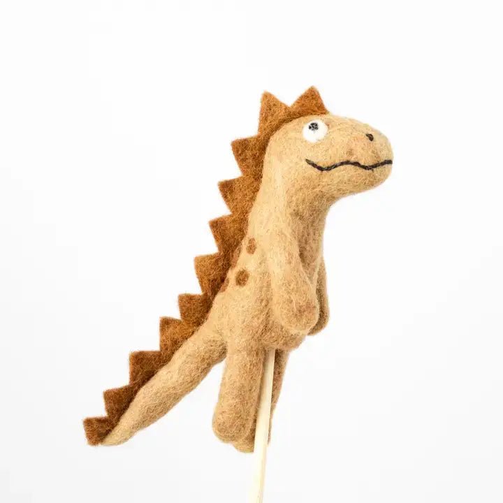 Gray triceratops Felt dinosaur Finger Handmade Puppets - Sensory Play - Made in Nepal (Copy) La Vie Bien Gray triceratops Felt dinosaur Finger Handmade Puppets - Sensory Play - Made in Nepal (Copy)