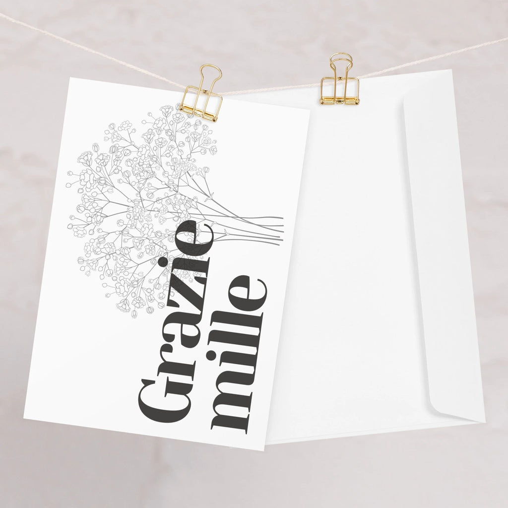 Grazie mille Greeting card by La Vie Bien