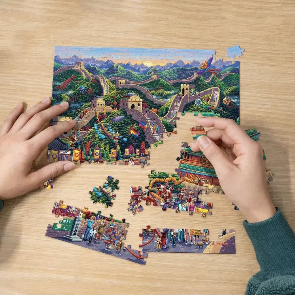 Great Wall of China 210 Piece Jigsaw Puzzle Boardwalk Jigsaw Puzzle La Vie Bien Great Wall of China 210 Piece Jigsaw Puzzle Boardwalk