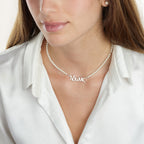 Greek Full Pearls Name Necklace La Vie Bien Greek Full Pearls Name Necklace