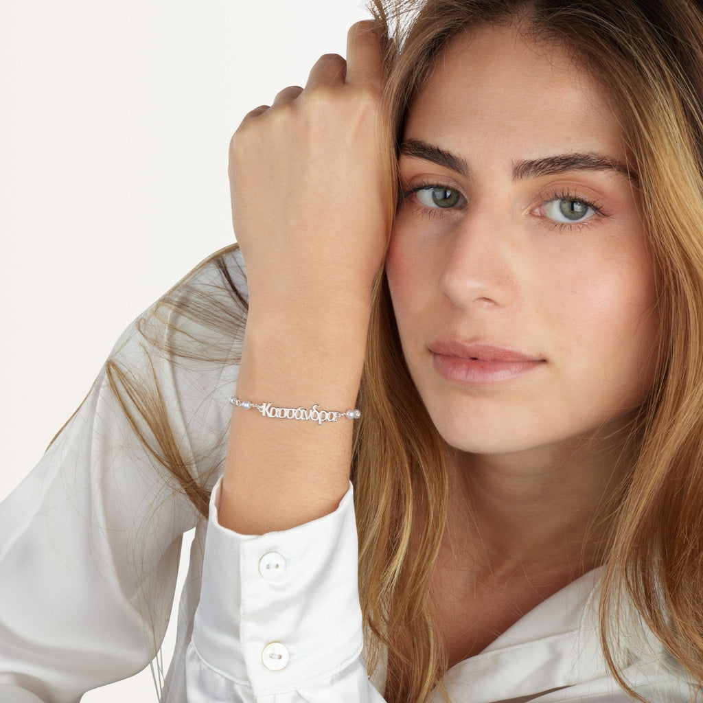 Greek Pearl Bracelet La Vie Bien Greek Pearl Bracelet