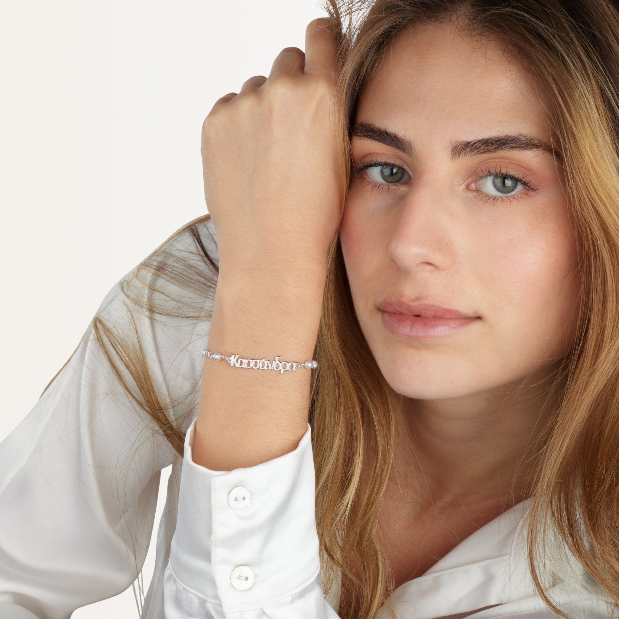 Greek Pearl Bracelet La Vie Bien Greek Pearl Bracelet
