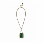 Green Czech crystal necklace Necklace La Vie Bien Green Czech crystal necklace