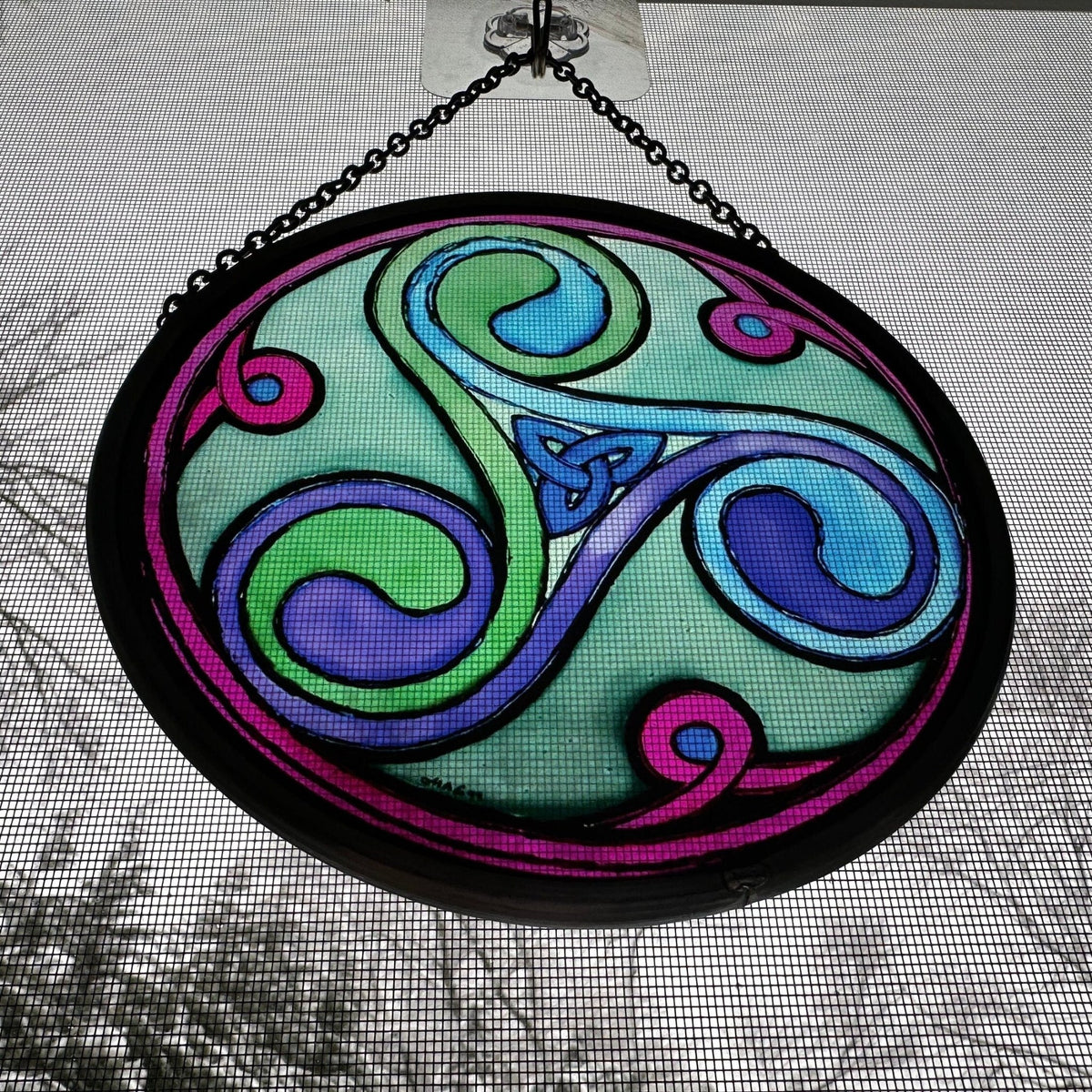 Green Durrow Celtic Spiral Suncatcher Gifts La Vie Bien Green Durrow Celtic Spiral Suncatcher