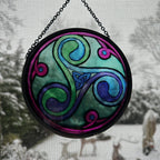 Green Durrow Celtic Spiral Suncatcher Gifts La Vie Bien Green Durrow Celtic Spiral Suncatcher