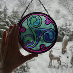 Green Durrow Celtic Spiral Suncatcher Gifts La Vie Bien Green Durrow Celtic Spiral Suncatcher