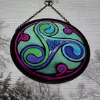 Green Durrow Celtic Spiral Suncatcher Gifts La Vie Bien Green Durrow Celtic Spiral Suncatcher