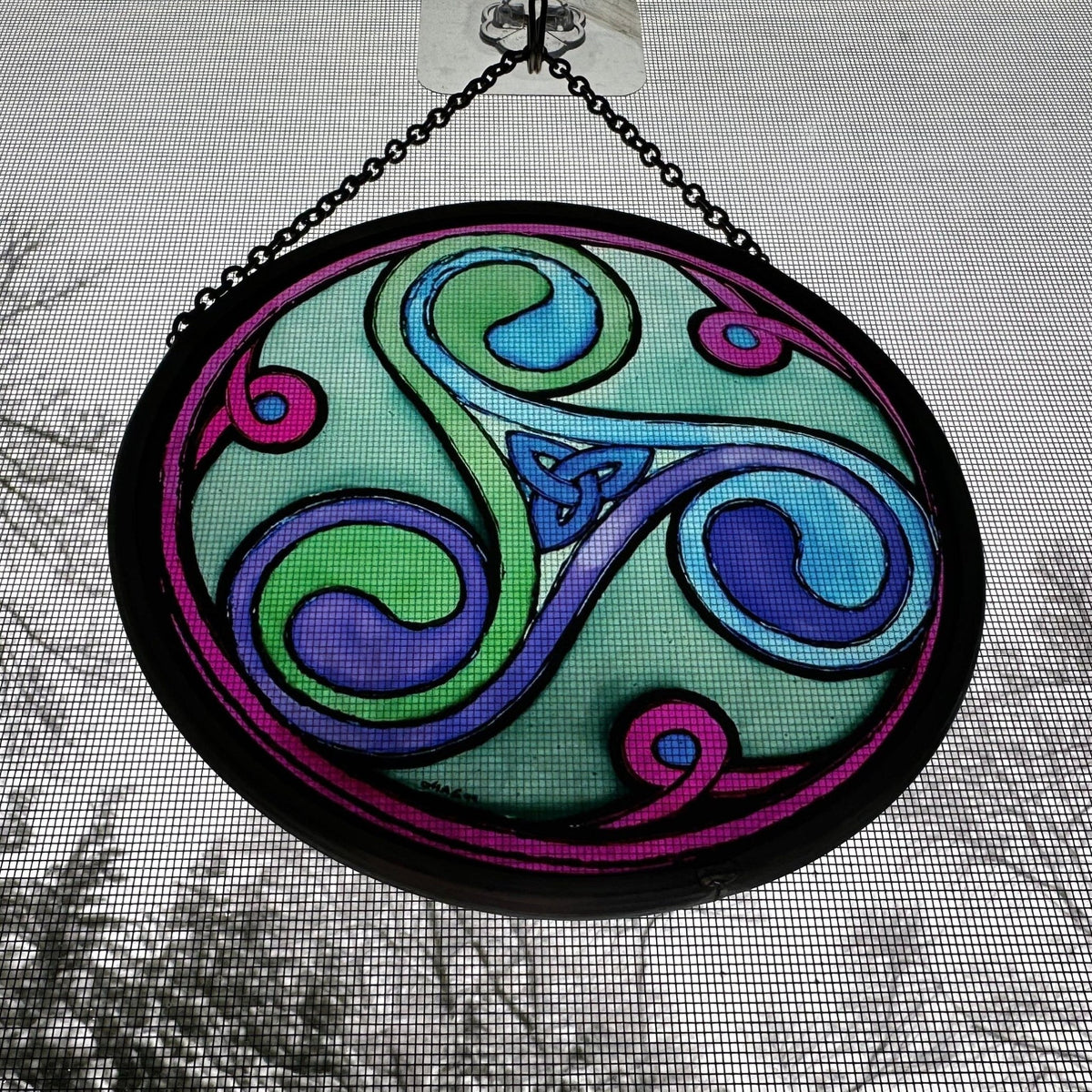 Green Durrow Celtic Spiral Suncatcher Gifts La Vie Bien Green Durrow Celtic Spiral Suncatcher