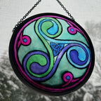 Green Durrow Celtic Spiral Suncatcher Gifts La Vie Bien Green Durrow Celtic Spiral Suncatcher
