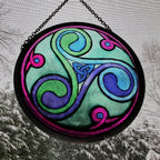 Green Durrow Celtic Spiral Suncatcher Gifts La Vie Bien Green Durrow Celtic Spiral Suncatcher